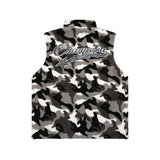 Men Vest Double-Sided Camouflage Cotton Jacket Vest Multi-Pocket Sleeveless Jacket