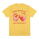 2004Trash Can, Less Trash Can't Funny Raccoon T-shirt Men