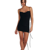 Women Dresses Summer Sexy Backless Sheath Dress (Bla0420)