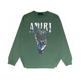 Amiri Long-Sleeve Shirt Personality Printing Stylish Casual