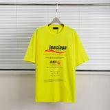 Men T-shirts Paris eco-friendly waves pure cotton loose short-sleeved T-shirts loose
