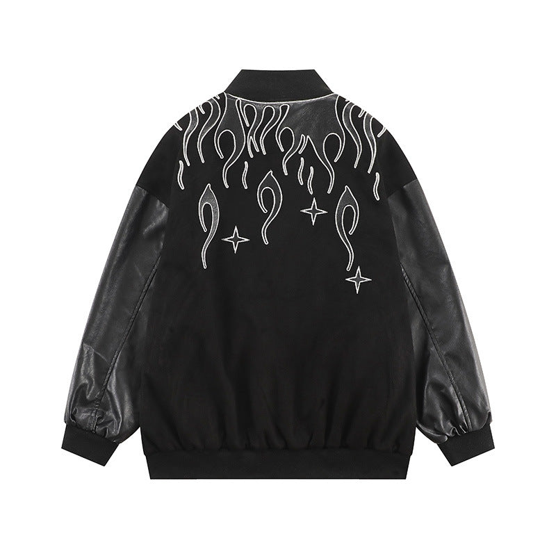 Men Jacket Coat Baseball Uniform Jacket Men's Ins Autumn and Winter Coat