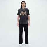 Amiri T Shirts Washed and Worn Retro Short Sleeve T-shirt