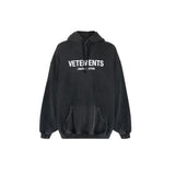 Vetements Hoodie Autumn and Winter VTM Washed and Worn OS Version Loose Hooded Hoodie Hoodie