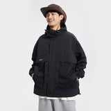 Unisex Jacket Retro Hooded Sports Jacket Men's Loose Outdoor Outdoor Jacket Coat