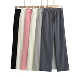 Women Sweatpants Loose Casual Pants Autumn and Winter Thickening Wide Leg Straight Sweatpants