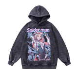 Men Hoodie Cartoon Print Couple Hooded Top