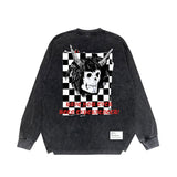 Amiri Long-Sleeved Shirt Horn Skull Vintage Distressed Long Sleeve T-shirt