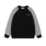 Unisex Sweater Autumn Raglan Sleeve Embroidered Sweater