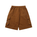 Men Shorts Multi-Pocket Functional Workwear Shorts Men's and Women's Hip Hop Straight Casual Shorts