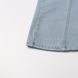 Women Dresses Denim Skirt Spring Retro Hip-Wrapped Long Skirt (Qymy0409)