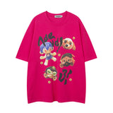 Men T Shirt Summer Cartoon Printed Short Sleeve T-shirt