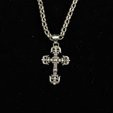 Chrome Hearts Necklace Men's and Women's Sterling Silver Vintage Large Pendant