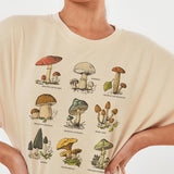 Dreamchase-JF Mushroom Special Funny Printed T Shirt Women