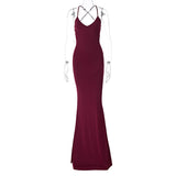 Women Dresses Winter Sexy Backless Pleated Dress