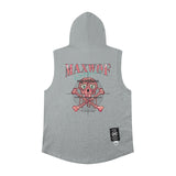 Men Vest Hooded Vest Loose Hip Hop Sleeveless T-shirt