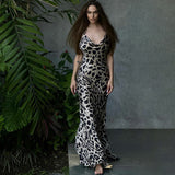 Women Dresses Summer Printed Sexy Backless Dress