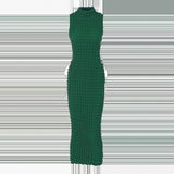 Women Dresses Summer Slim Hollow Sleeveless Dress