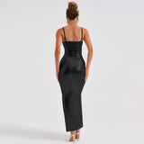 Women Dresses Winter Sexy Backless Slim Fit Sling Dress