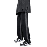 Men Jeans Washed Jeans Men's Spring Straight Loose Oversized Casual Trousers