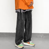 Men Jeans Autumn Hip Hop Loose Straight Retro