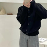 Women Knitwear Autumn and Winter Turtleneck Sweater Loose Knitted Cardigan
