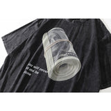 2024Dark Icon US Dollar Oversized Hip Hop T-shirt Men