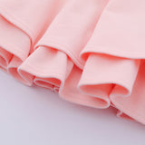 Women Skirt Solid Color Loose A- line Skirt Pleated Skirt