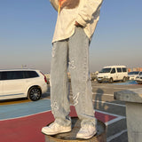 Men Jeans Spring and Autumn Jeans Loose Straight Trousers