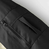Unisex Winter Cotton Coat Letter Embroidered Stand Collar Cotton Coat Retro Warm Cotton Coat