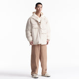 Unisex Winter Cotton Coat Winter Three-Dimensional Multi-Pocket Stand-up Collar Cotton-Padded Clothes