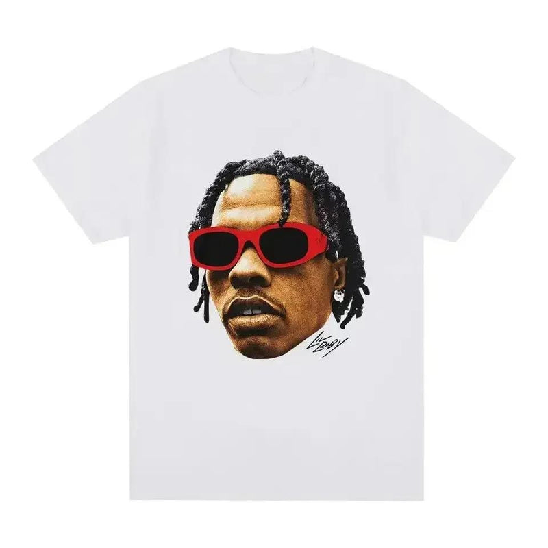 Hip Hop Rapper Lil Baby Graphic T Shirt Men's Vintage