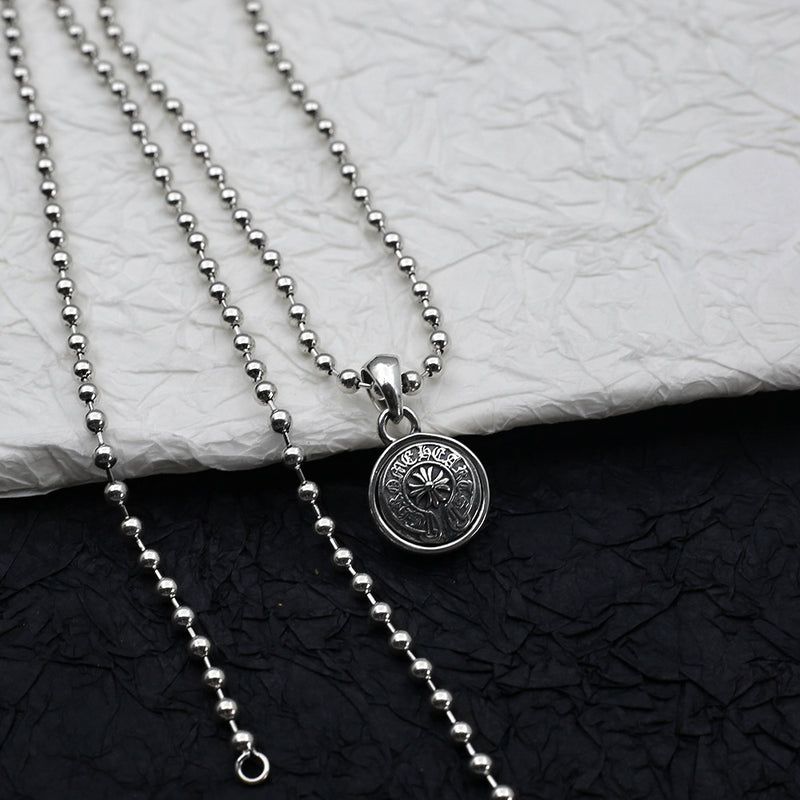 Chrome Hearts Necklace Vintage Cross Pendant for Men and Women