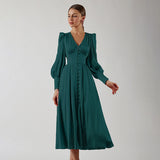 Women Dress Autumn and Winter Dress Long Skirt