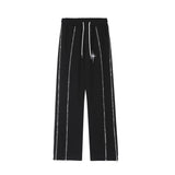 Men Sweatpants Casual Straight Trousers Men's Hip Hop Loose Sports Wide-Leg Pants