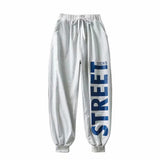 Women Sweatpants Hip Hop Jazz Pants Loose Tappered Letter Sweatpants