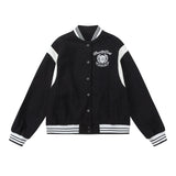 Men Jacket Coat Baseball Uniform Jacket Men's Ins Loose Splicing Coat Autumn