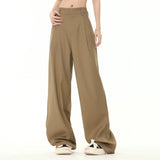 Men Sweatpants Casual Suit Pants Men's Straight Long Pants Loose Wide Leg Floor Pants