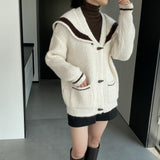Women Cardigan Sweater Spring Cardigan Long Sleeve Loose R9968