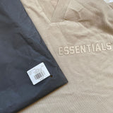 Fog Essentials T shirt Offset Logo V-neck loose T shirt