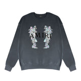 Amiri Long Sleeve Shirt Crew Sweatshirts Crew Neck Sweater