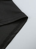 Women Dresses Sexy Deep V Long Sleeve Dress Long Dress Dress (Zns0409)