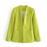 Women Suites Fall Slim Fit Simple Casual Suit Jacket