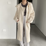 Women Cardigan Sweater Autumn and Winter Sweater Coat Button Turn-down Collar Coat Az2218