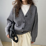 Women Cardigan Sweater Autumn and Winter Knitting Cardigan Casual Sweater Coat 8t3092