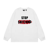 Vlone Sweatshirts Autumn and Winter Big V Letter Round
