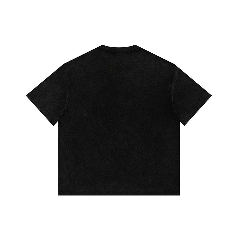 Men T Shirt City Boy Letter Print Short-Sleeve T-shirt Men