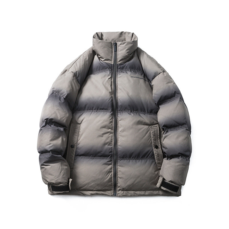 Unisex Winter Cotton Coat Stand-up Collar down Jacket Loose down Jacket