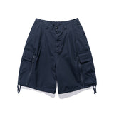 Men Shorts Summer Casual Straight-Leg Five-Point Pants Wide-Leg Pants