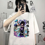 2024New Funny Kochou Shinobu Print T-shirt Summer Anime Patt